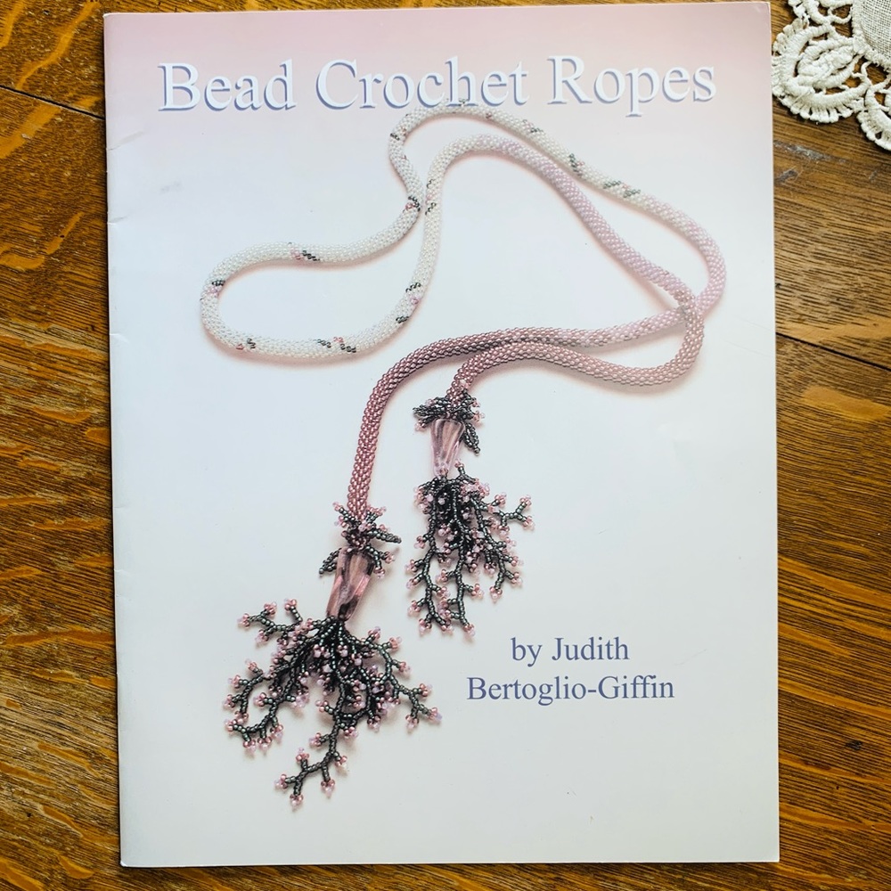 ! Vintage 2002 Beaded Crochet Ropes how-to booklet by Judith Bertoglio-Giffin